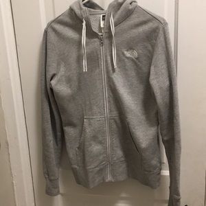 North Face Hooded Zip Up Sweatshirt